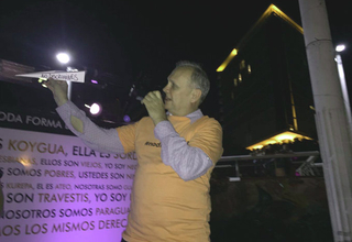 Muy comprometido, el Intendente de Asunción, Mario Ferreiro, se suma a la lucha contra la discriminación.