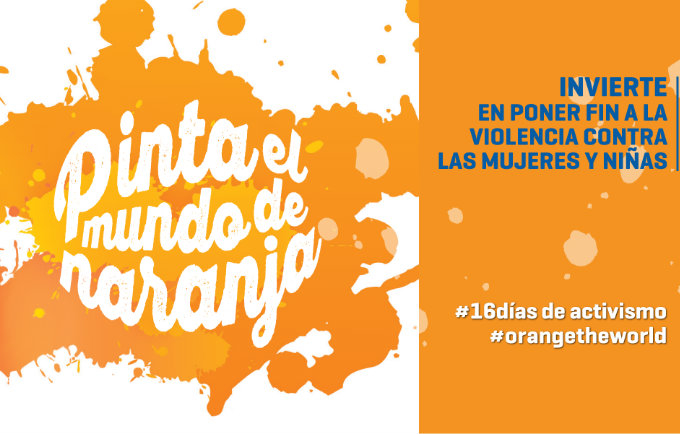 Bajo el lema "Pinta el mundo de naranja", la ONU llamó a seguir sumando esfuerzos contra la violencia hacia la mujer.