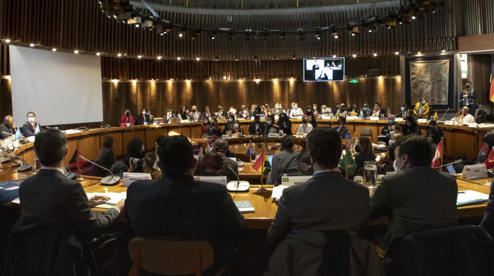 Momentos de apertura de la Cuarta Conferencia sobre Población y Desarrollo.