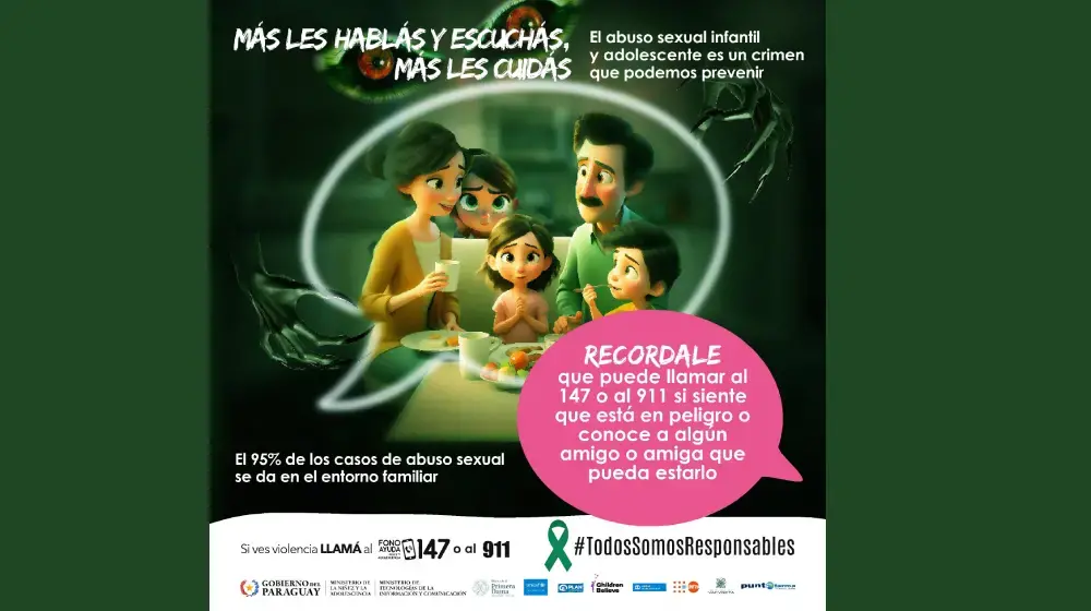 Lanzan la campaña #TodosSomosResponsables 2024 contra el abuso sexual infantil y adolescente 